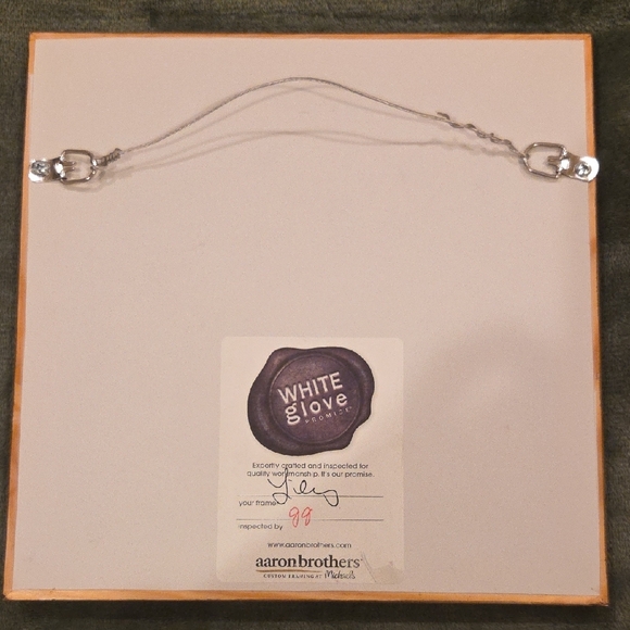 Hand Stitched Grape Wreath In Burgandy And Green Professionally Framed - Picture 4 of 4